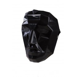 Masque visage origami noir