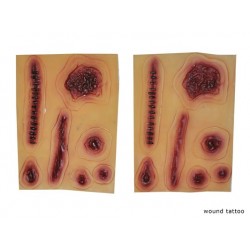 Carte avec stickers cicatrice