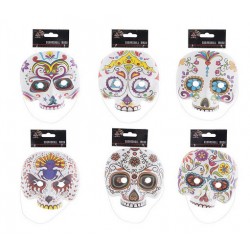 demi masque fête des morts...