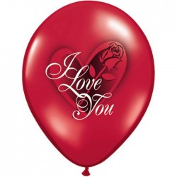 6 Ballons 11″ I Love You...