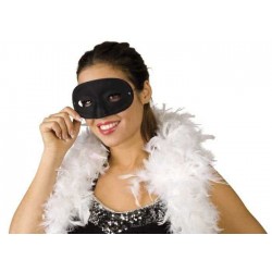 Masque loup unicolore NOIR