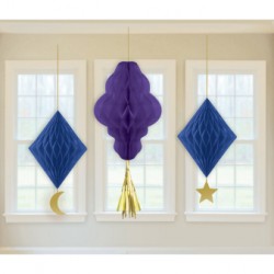 3 Honeycomb Decorations Eid...