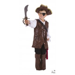 Costume pirate luxe - 5/6 ans