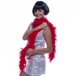Boa plumes 50G/160CM en rouge