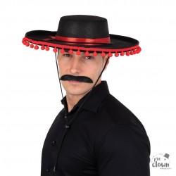 Chapeau espagnol - noir et...