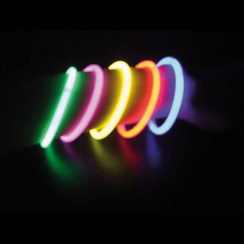 Tube de 100 bracelets lumineux 20 cm 4/6
