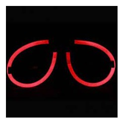 lot de 2 lunettes fluo rouge