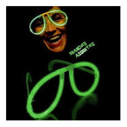 lot de 2 lunettes fluo verte