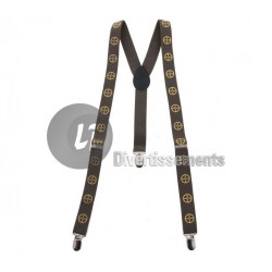 bretelles motif steampunk...