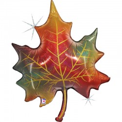Ballon 89cm Glitter Fall Leaf